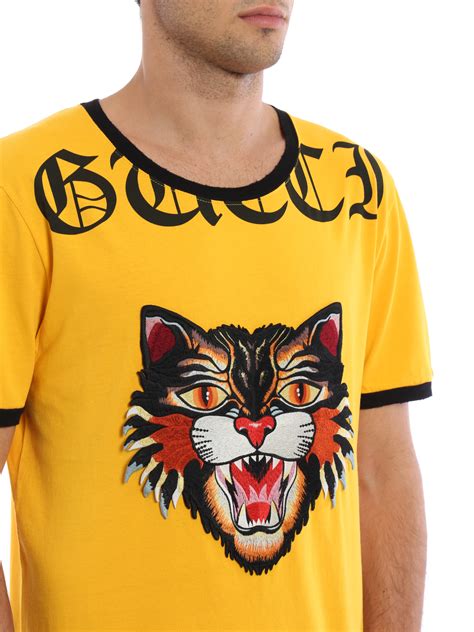 gucci cat t shirt mens|angry cat t shirt gucci.